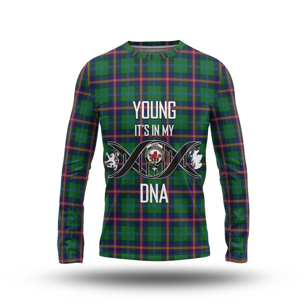 Young Tartan Long Sleeve T-Shirt with Family Crest DNA In Me Style Unisex - Tartanvibesclothing Shop