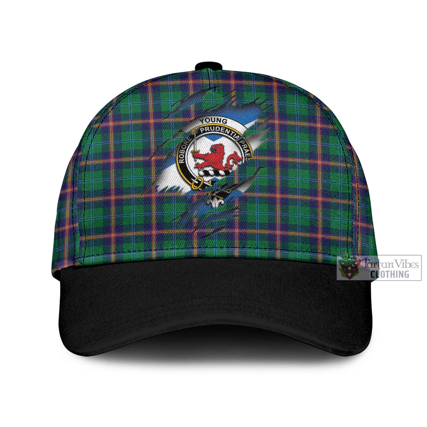 Tartan Vibes Clothing Young Modern Tartan Classic Cap with Family Crest In Me Style