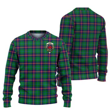 Young Tartan Ugly Sweater with Family Crest