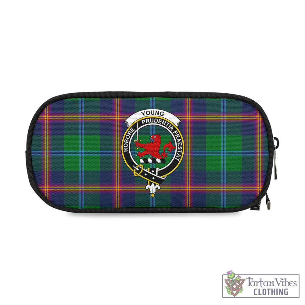 Tartan Vibes Clothing Young Modern Tartan Pen and Pencil Case with Family Crest