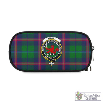 Young Tartan Pen and Pencil Case with Family Crest