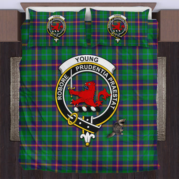 Young Tartan Bedding Set with Family Crest