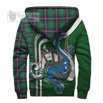 Young Tartan Sherpa Hoodie with Epic Bagpipe Style