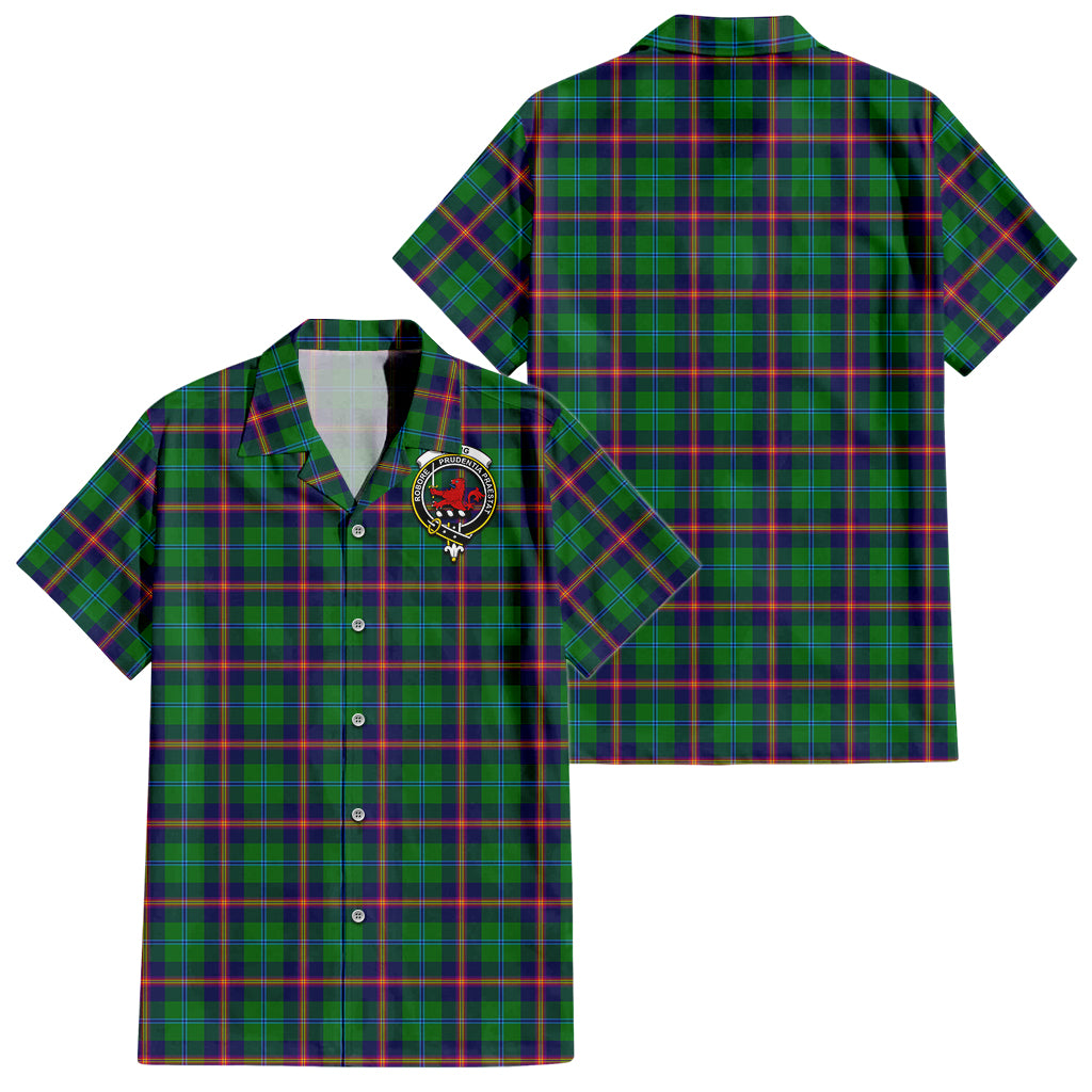 young-modern-tartan-short-sleeve-button-down-shirt-with-family-crest