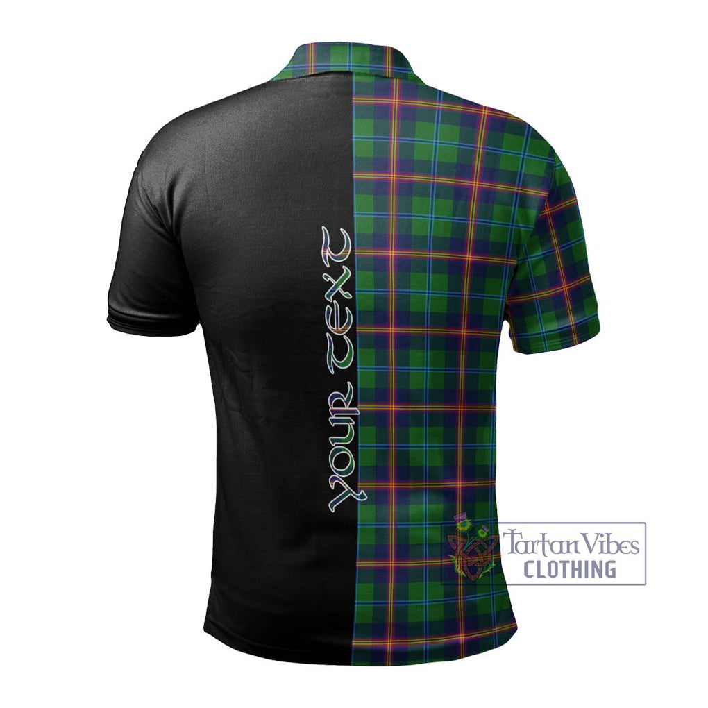 Young Tartan Polo Shirt with Family Crest and Half Of Me Style - Tartanvibesclothing Shop