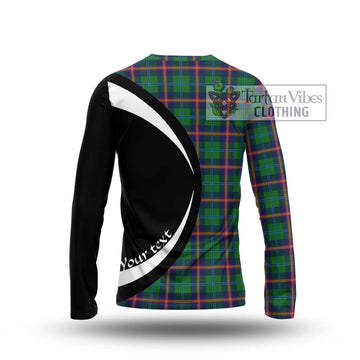 Young Tartan Long Sleeve T-Shirt with Family Crest Circle Style