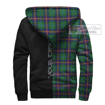 Young Tartan Sherpa Hoodie with Family Crest and Half Of Me Style