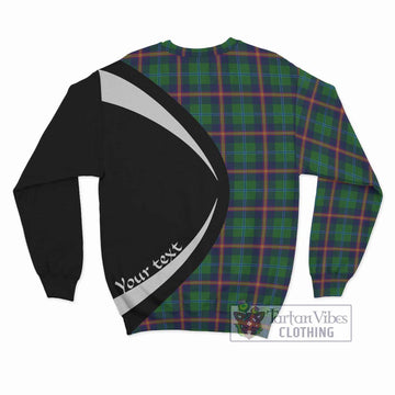 Young Tartan Sweatshirt with Family Crest Circle Style