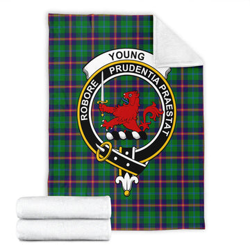 Young Tartan Blanket with Family Crest