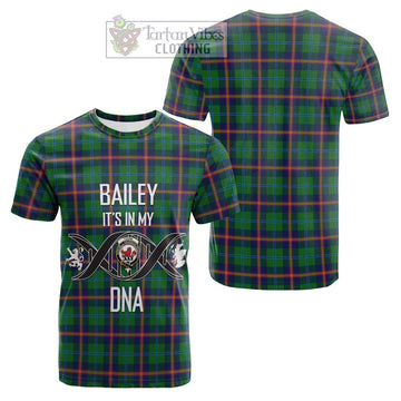 Young Tartan Cotton T-shirt with Family Crest DNA In Me Style