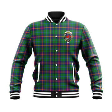 Young Tartan Baseball Jacket with Family Crest