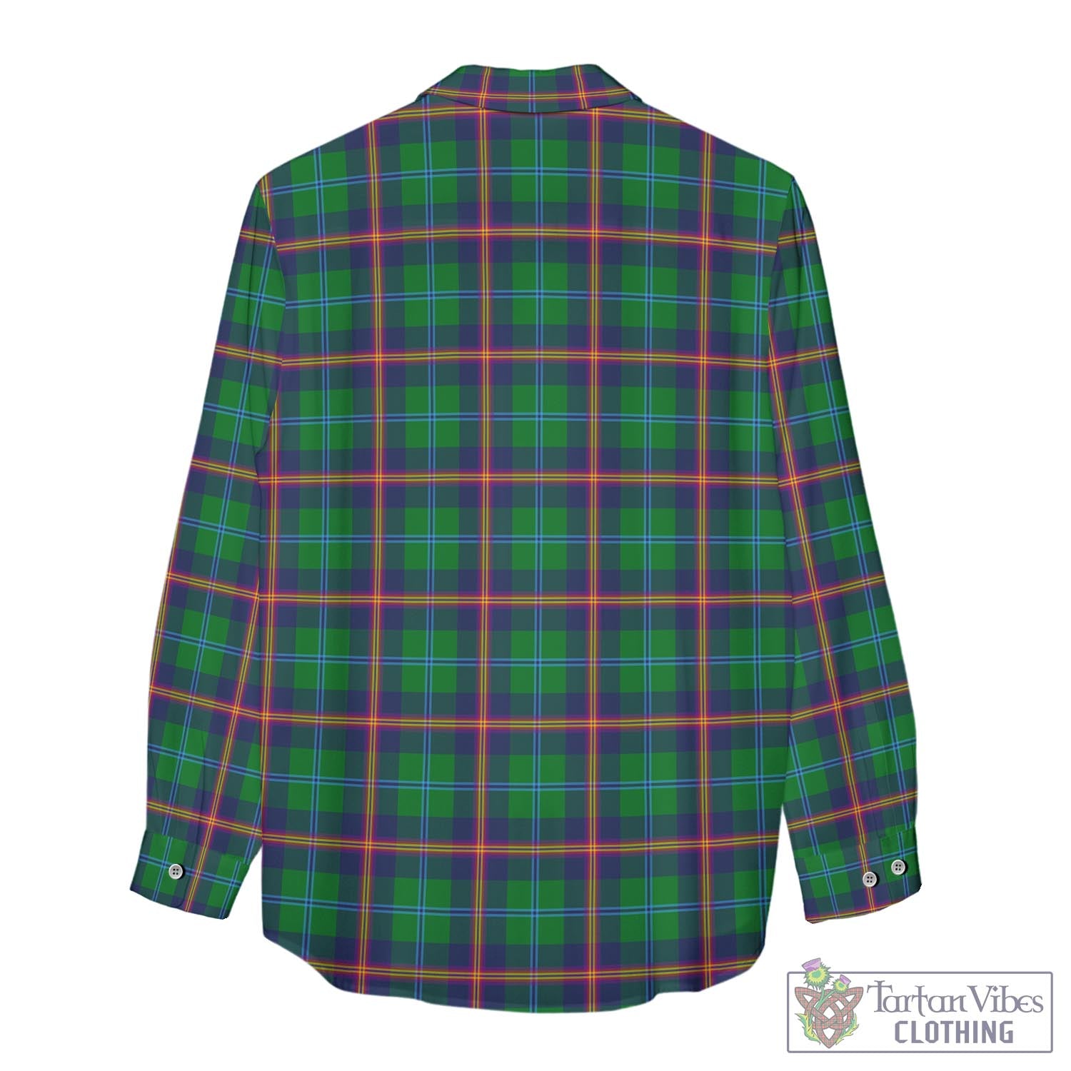 Tartan Vibes Clothing Young Modern Tartan Womens Casual Shirt with Family Crest