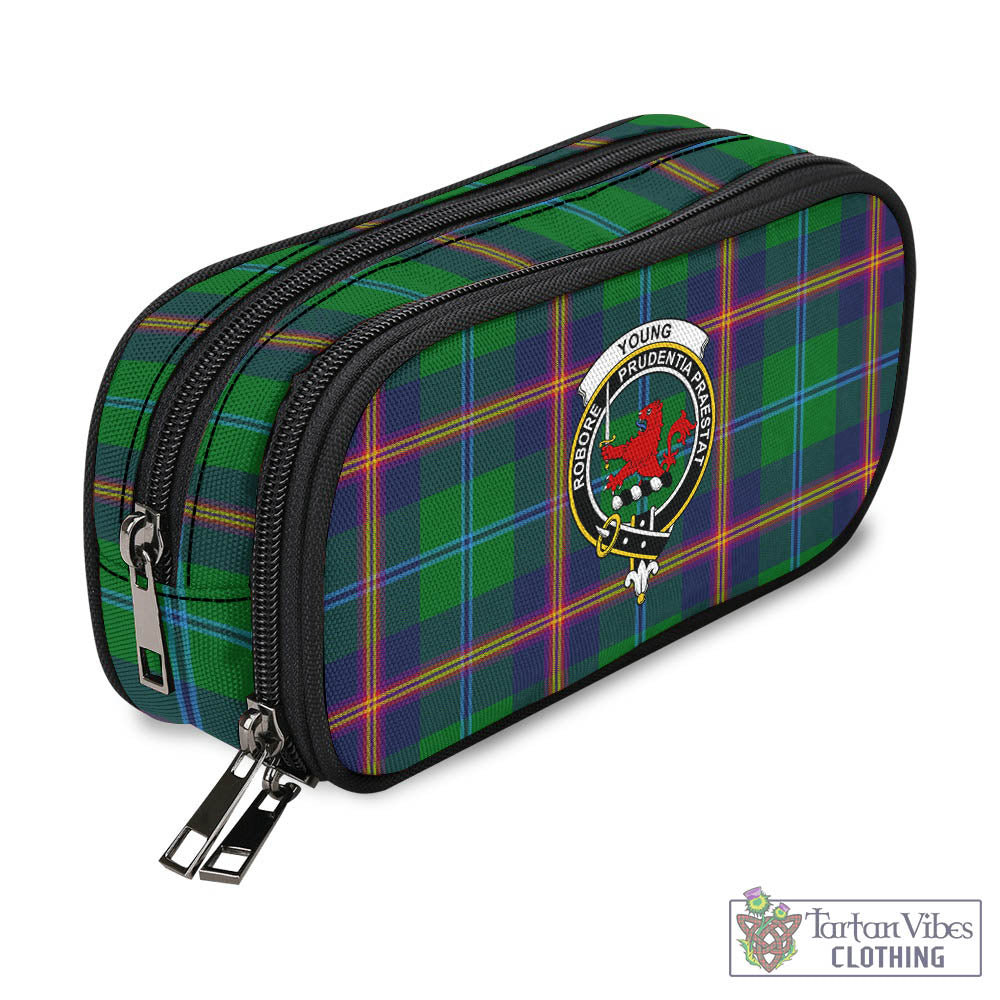 Tartan Vibes Clothing Young Modern Tartan Pen and Pencil Case with Family Crest