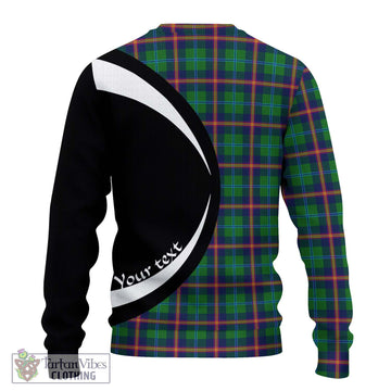 Young Tartan Ugly Sweater with Family Crest Circle Style