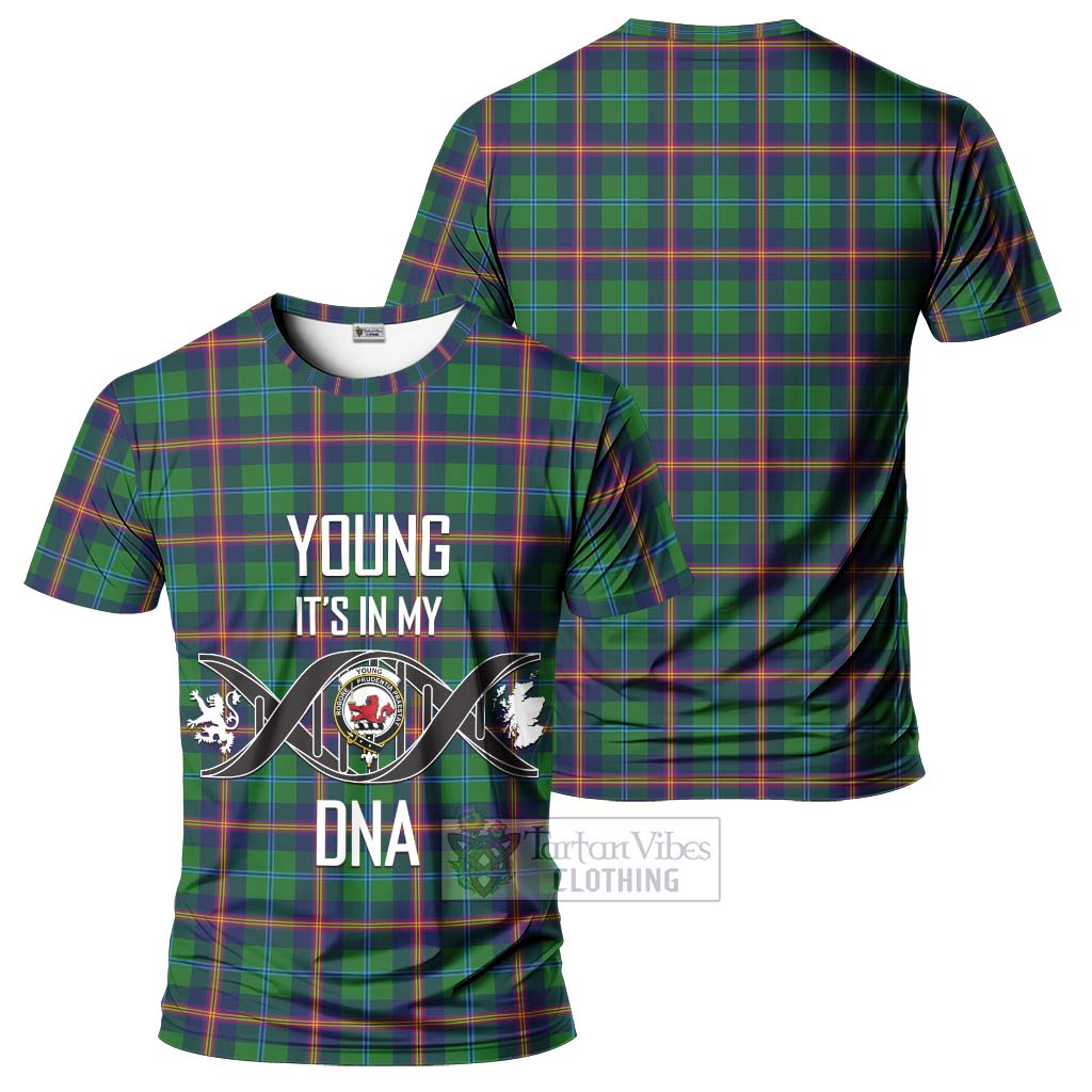 Tartan Vibes Clothing Young Modern Tartan T-Shirt with Family Crest DNA In Me Style