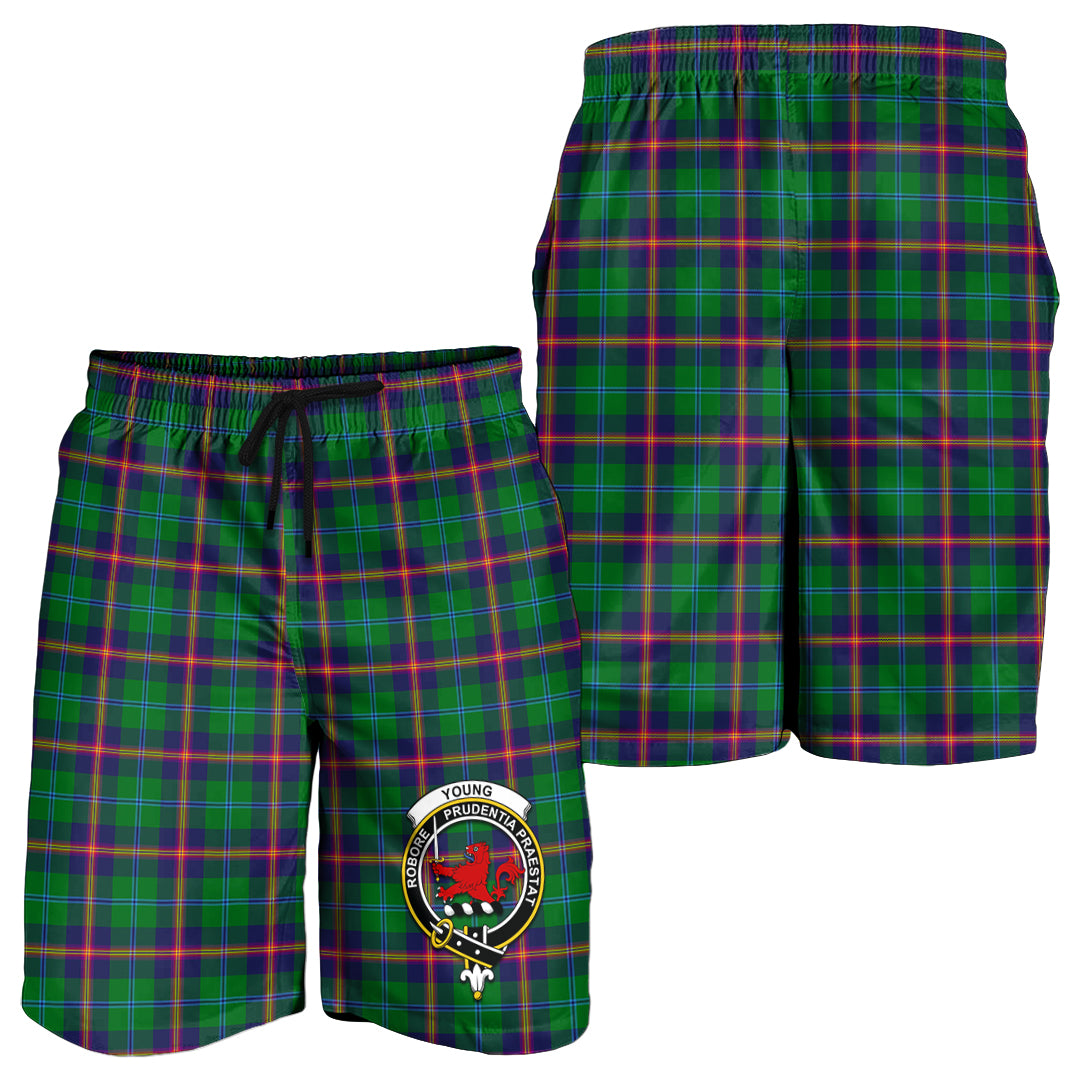 young-modern-tartan-mens-shorts-with-family-crest