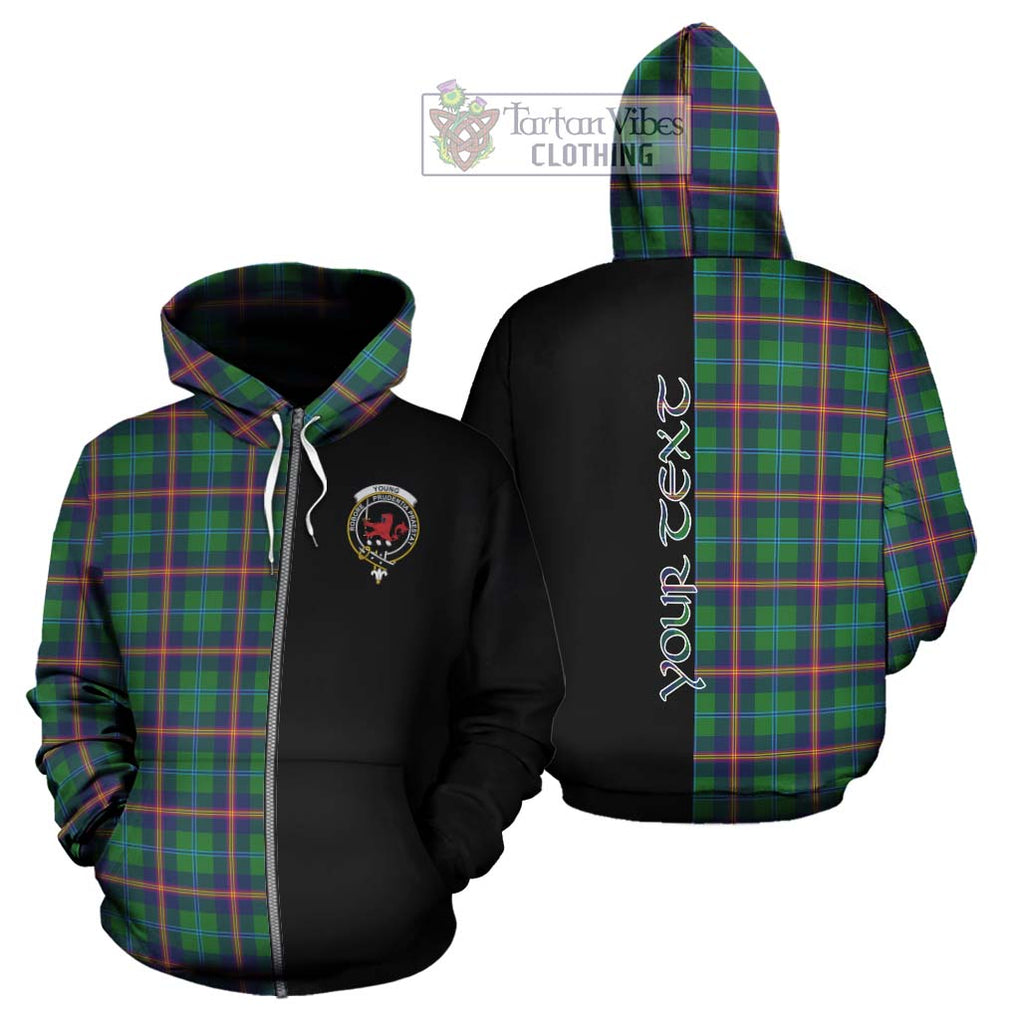 Young Tartan Hoodie with Family Crest and Half Of Me Style - Tartanvibesclothing Shop