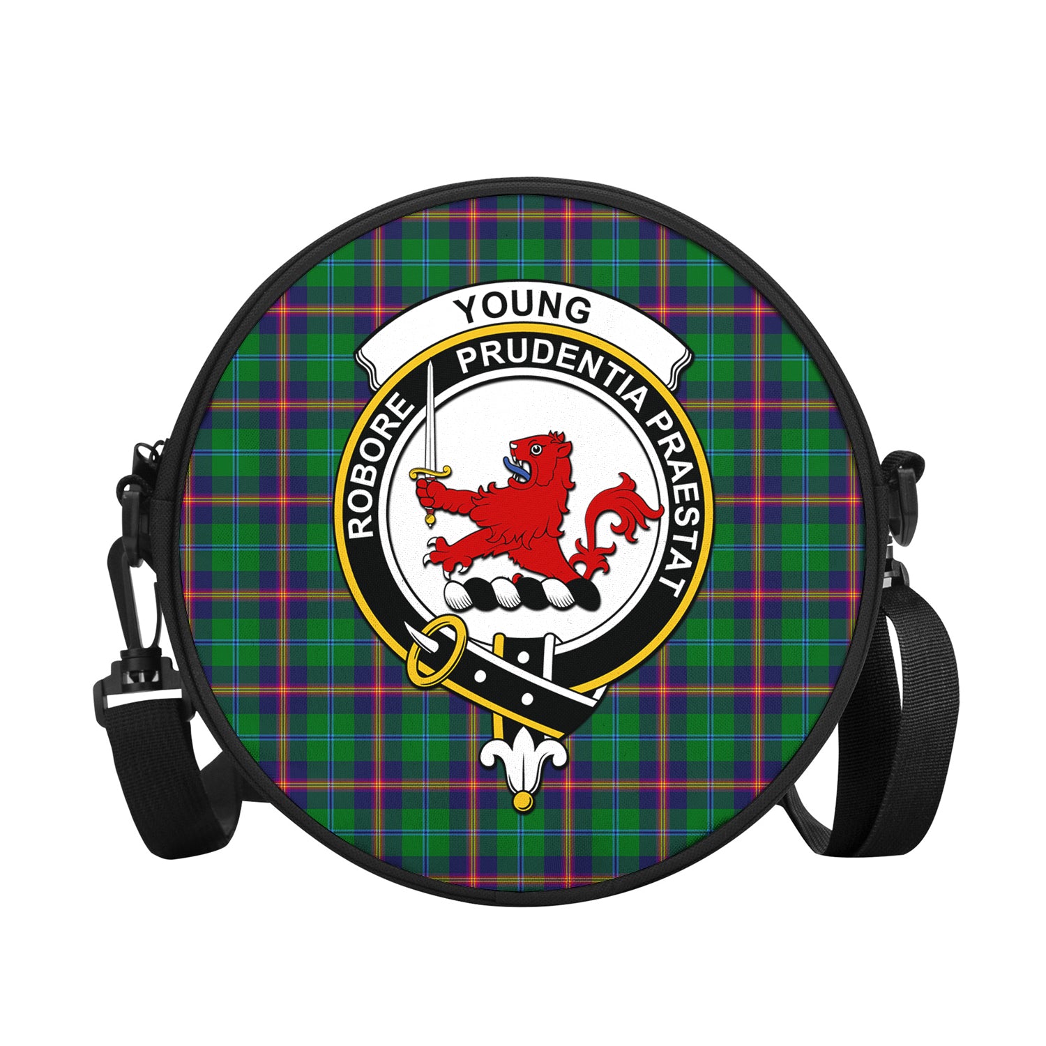 young-modern-tartan-round-satchel-bags-with-family-crest