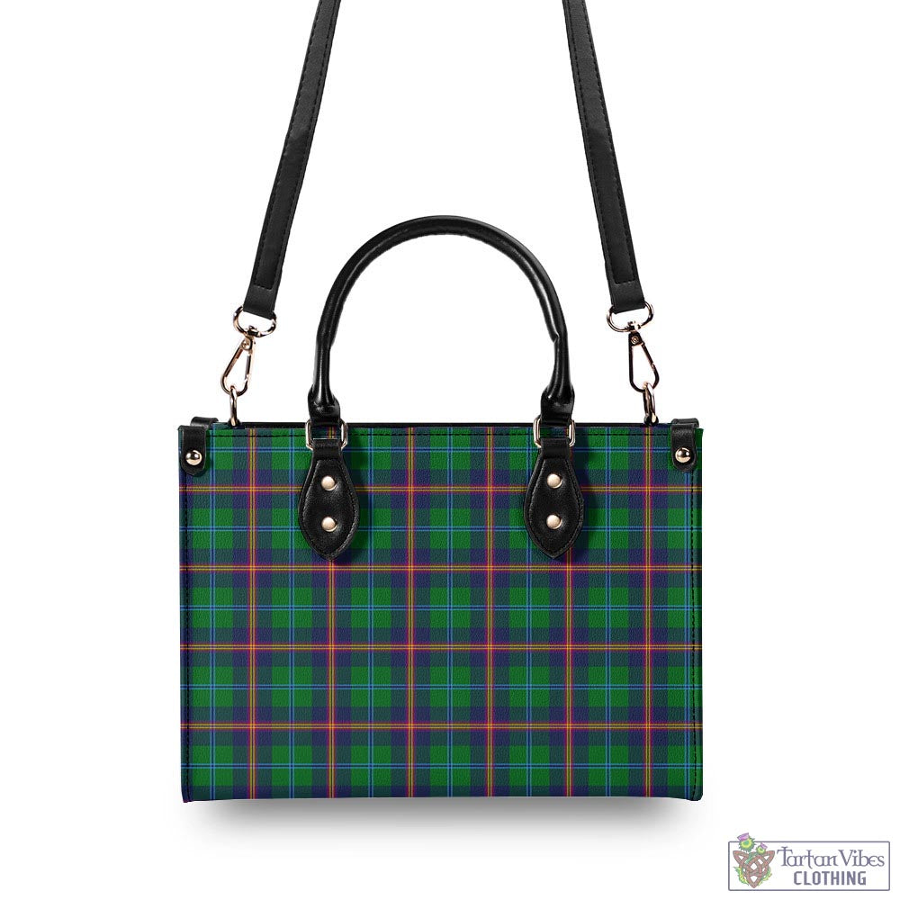 Tartan Vibes Clothing Young Modern Tartan Luxury Leather Handbags