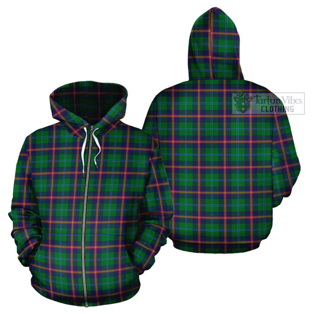 Young Tartan Cotton Hoodie Zip Hoodie - Tartan Vibes Clothing