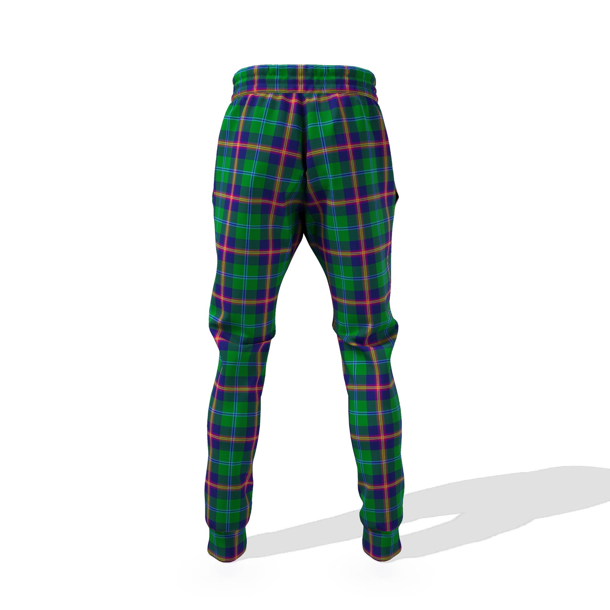 Young Tartan Joggers Pants with Family Crest 6XL - Tartan Vibes Clothing