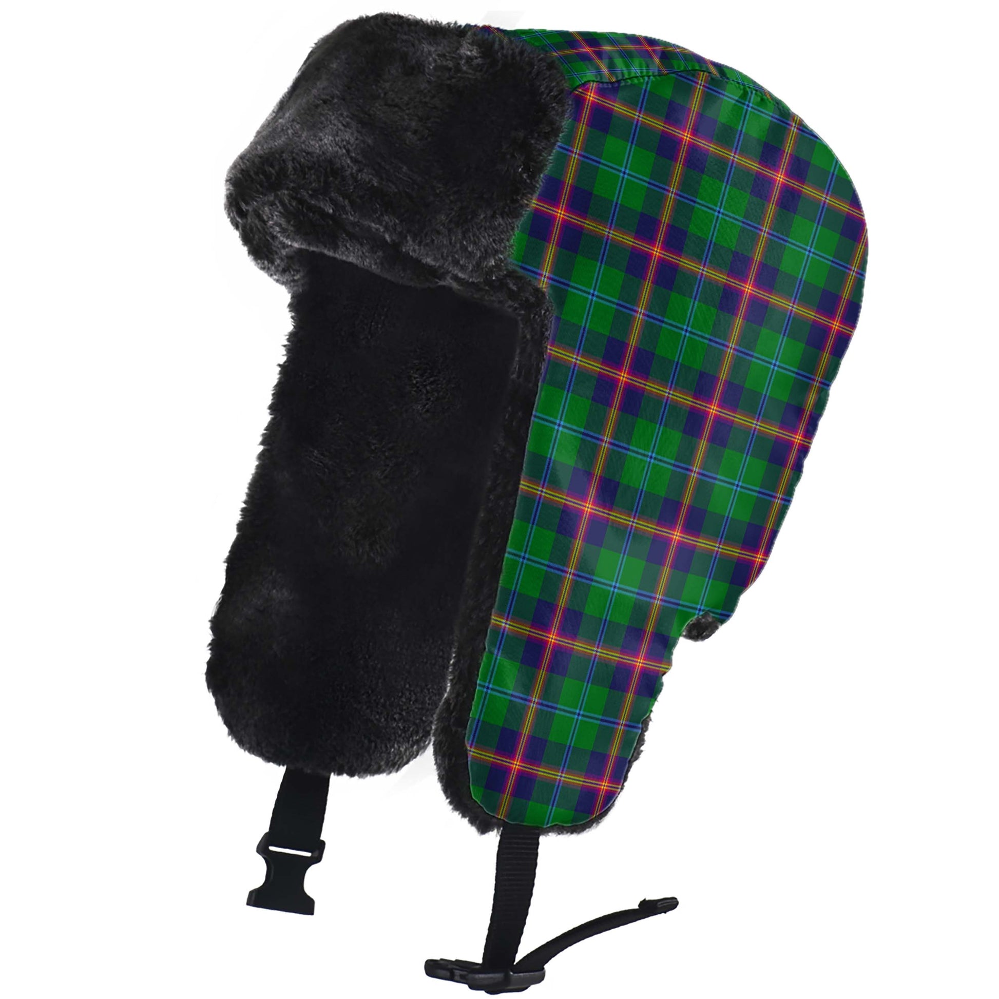 Young Modern Tartan Winter Trapper Hat - Tartanvibesclothing