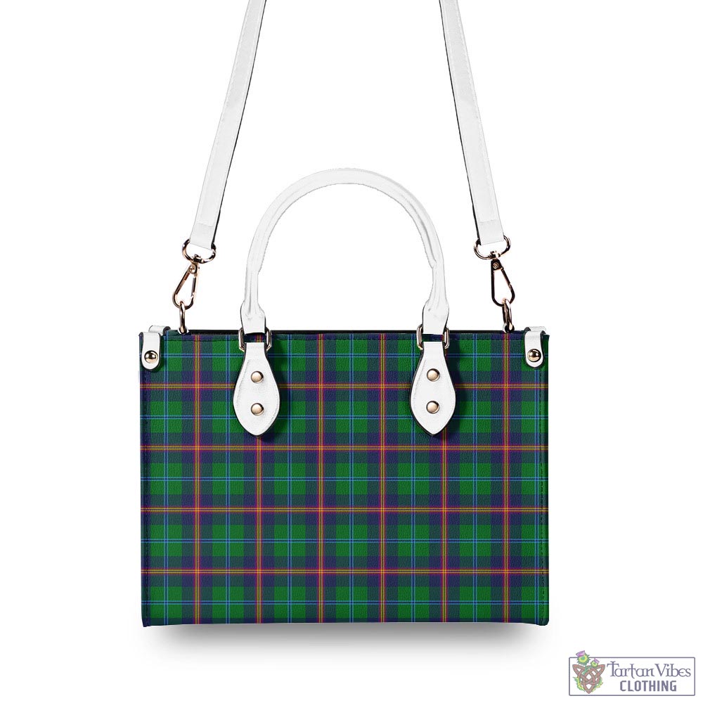 Tartan Vibes Clothing Young Modern Tartan Luxury Leather Handbags