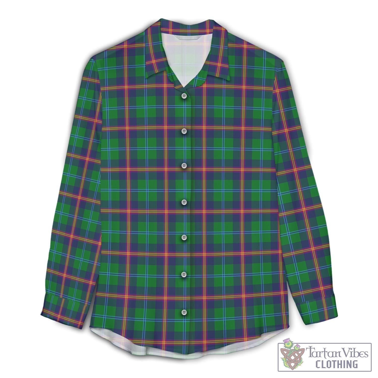 Young Modern Tartan Womens Casual Shirt