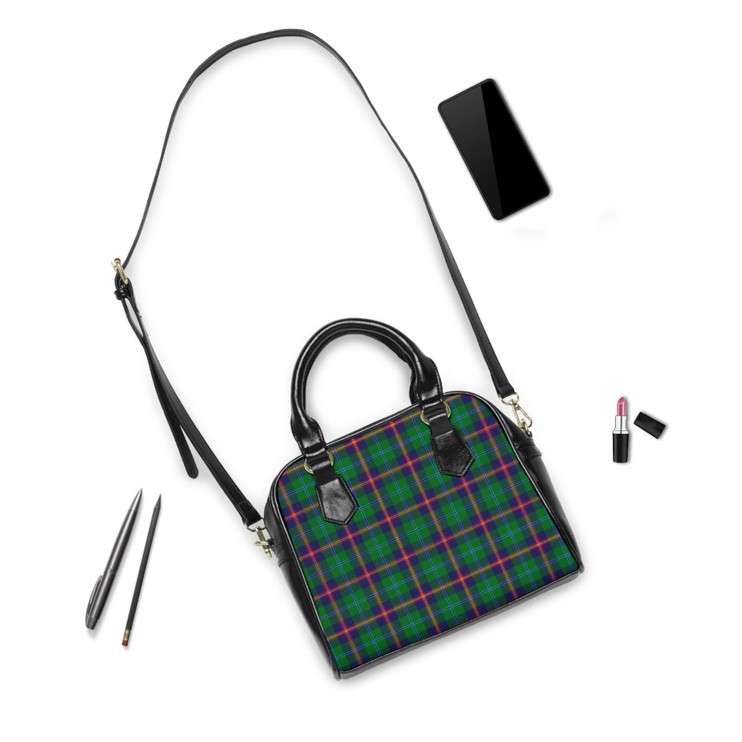 Young Modern Tartan Shoulder Handbags - Tartanvibesclothing