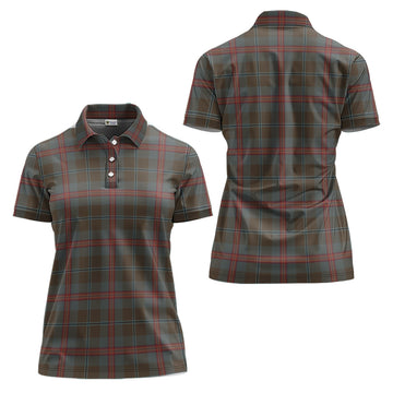 Young Weathered Tartan Polo Shirt For Women