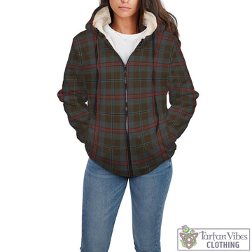 Young Weathered Tartan Sherpa Hoodie