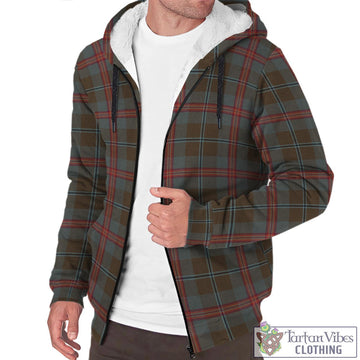 Young Weathered Tartan Sherpa Hoodie