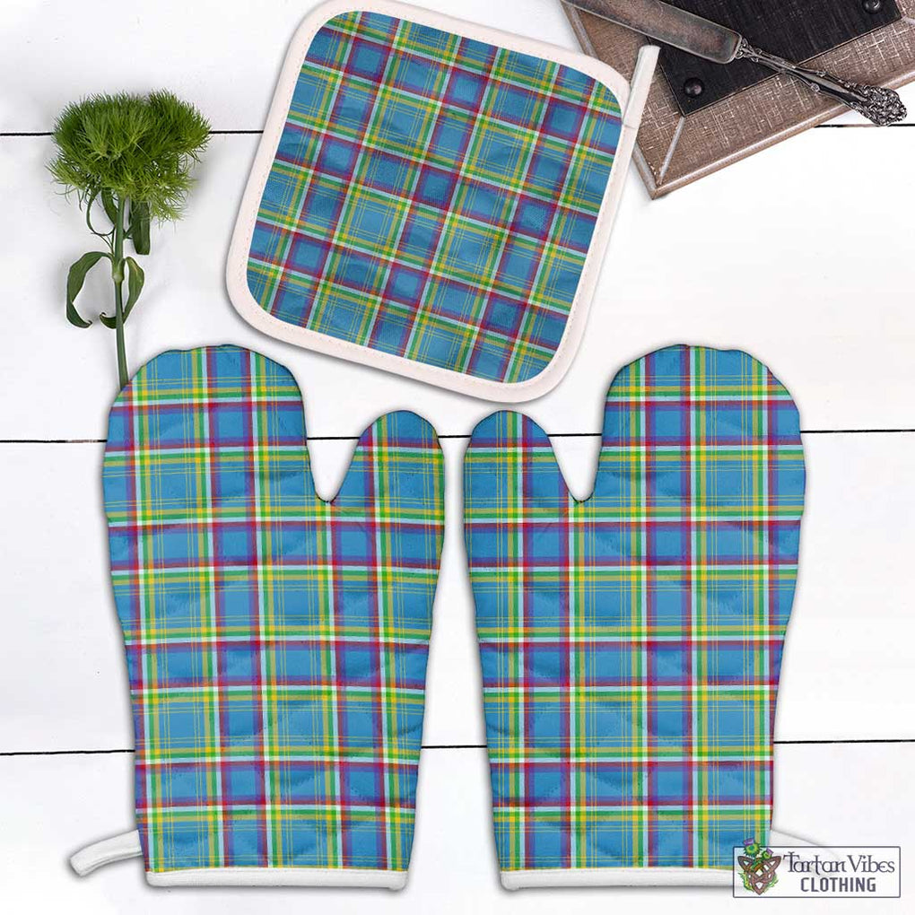 Yukon Territory Canada Tartan Combo Oven Mitt & Pot-Holder Combo 1 Oven Mitt & 1 Pot-Holder White - Tartan Vibes Clothing