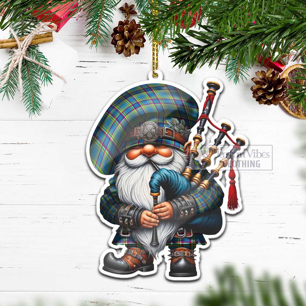 Tartan Vibes Clothing Yukon Territory Canada Tartan Badpiper Gnome Christmas Ornament