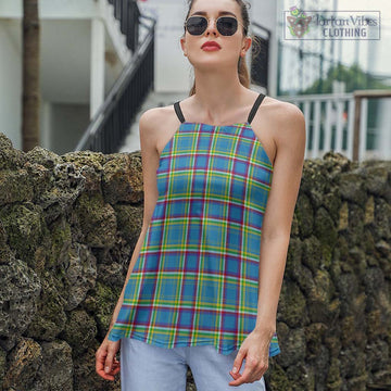 Yukon Territory Canada Tartan Loose Halter Neck Camisole