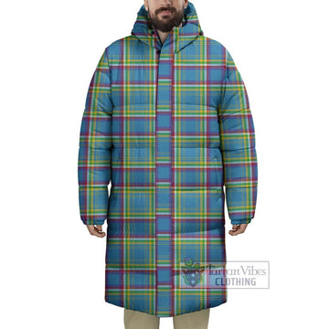 Yukon Territory Canada Tartan Long Down Jacket