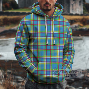 Yukon Territory Canada Tartan Cotton Hoodie