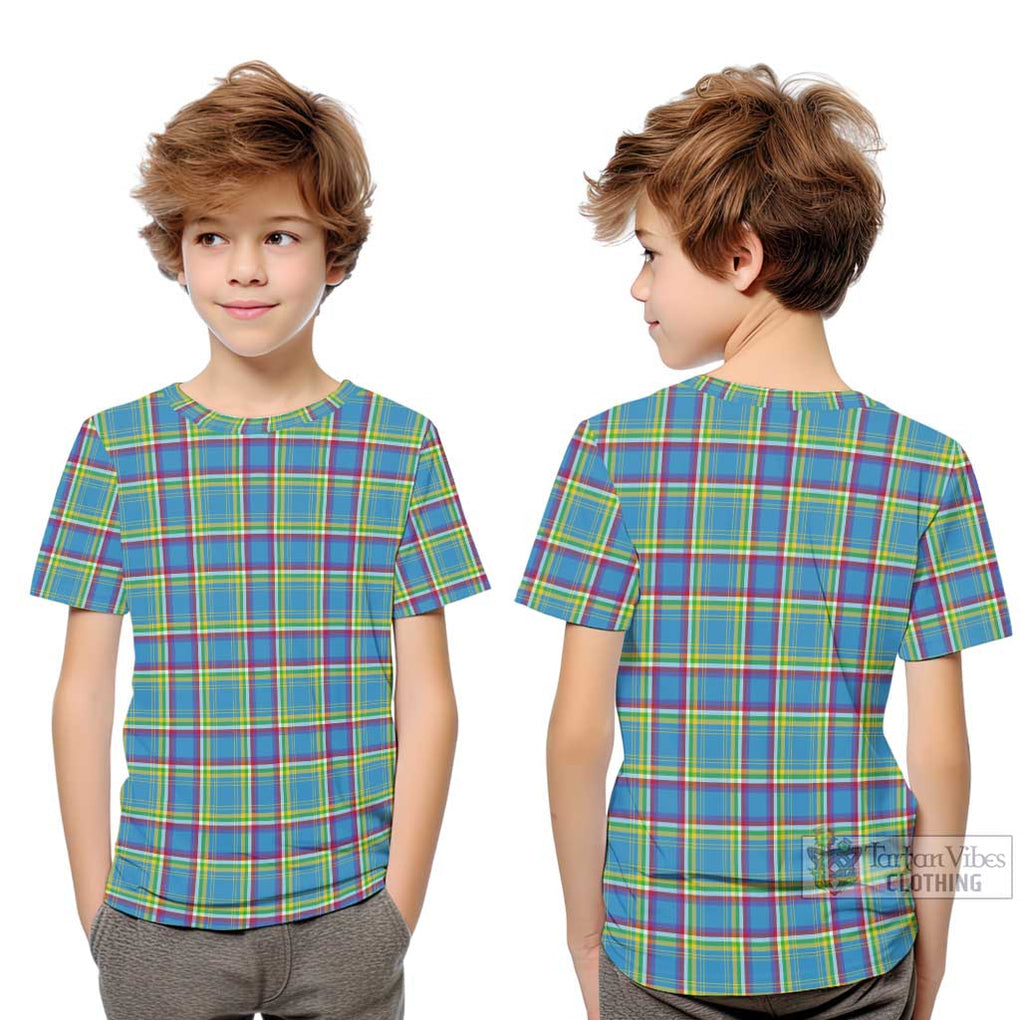 Yukon Territory Canada Tartan Kid T-Shirt Youth XL Size14 - Tartanvibesclothing Shop