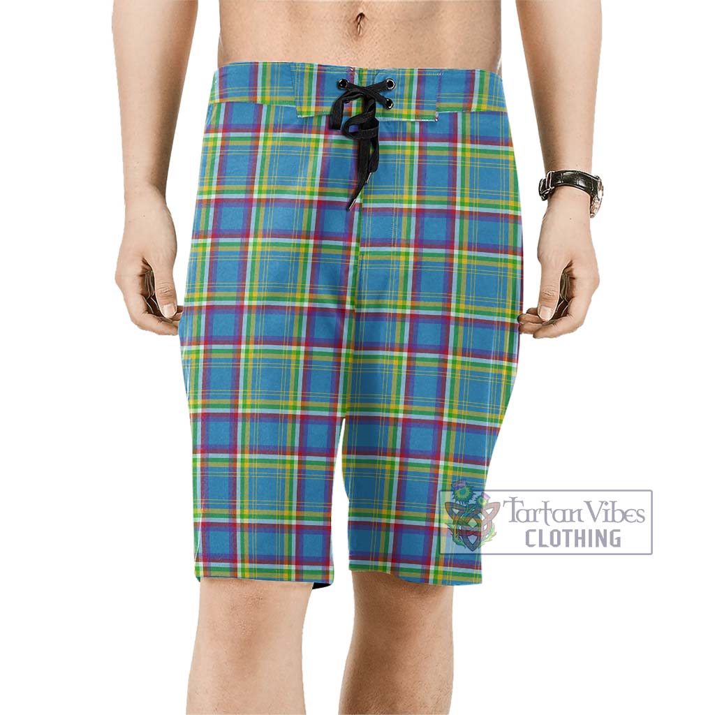 Yukon Territory Canada Tartan Men's Board Shorts Men - Tartan Vibes Clothing