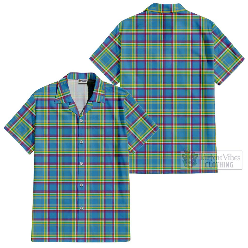 Yukon Territory Canada Tartan Cotton Hawaiian Shirt Kid - Tartanvibesclothing Shop