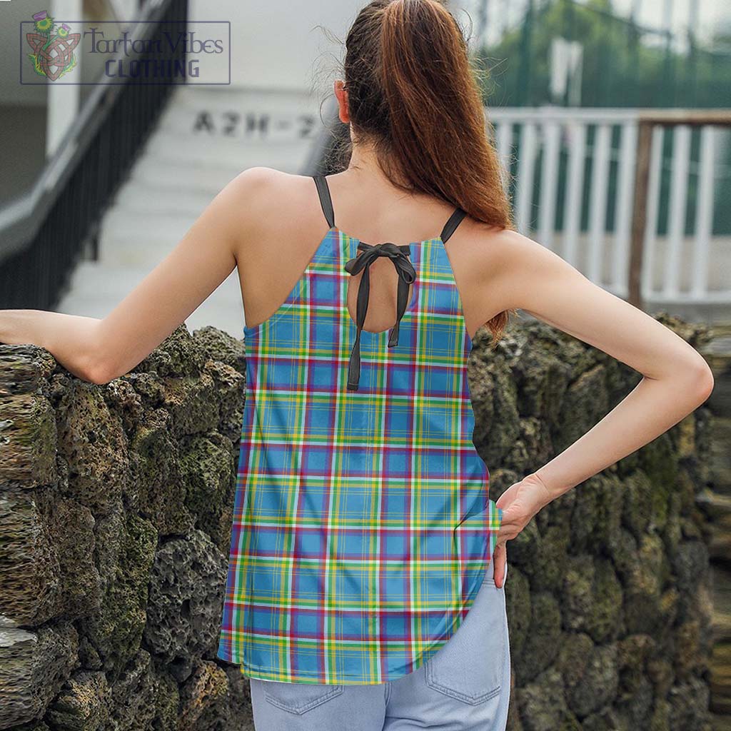 Tartan Vibes Clothing Yukon Territory Canada Tartan Loose Halter Neck Camisole