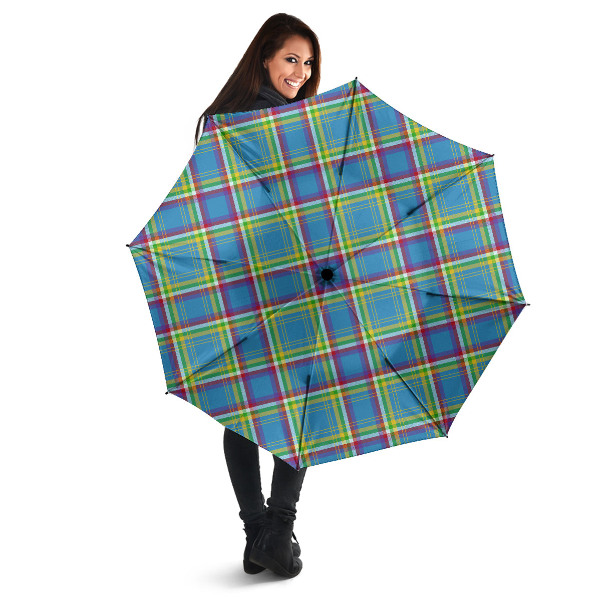 Yukon Territory Canada Tartan Umbrella - Tartanvibesclothing