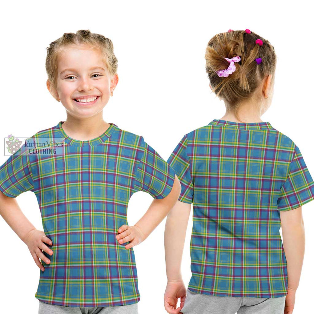 Yukon Territory Canada Tartan Kid T-Shirt - Tartanvibesclothing Shop