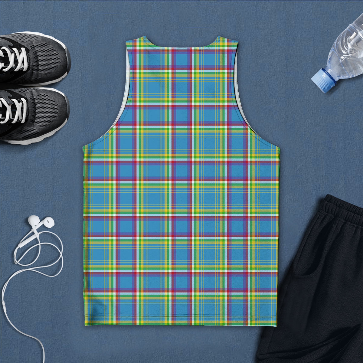 Yukon Territory Canada Tartan Mens Tank Top - Tartan Vibes Clothing
