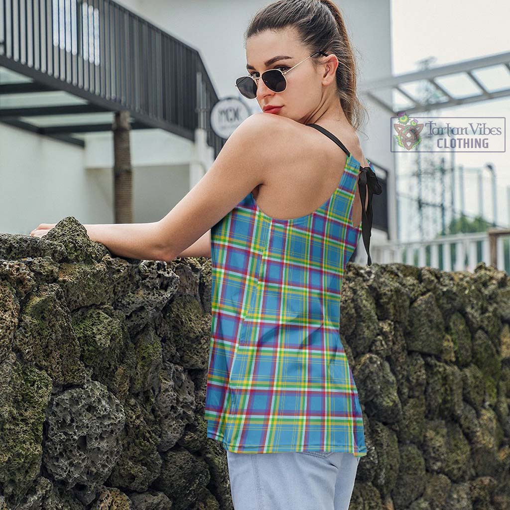 Tartan Vibes Clothing Yukon Territory Canada Tartan Loose Halter Neck Camisole