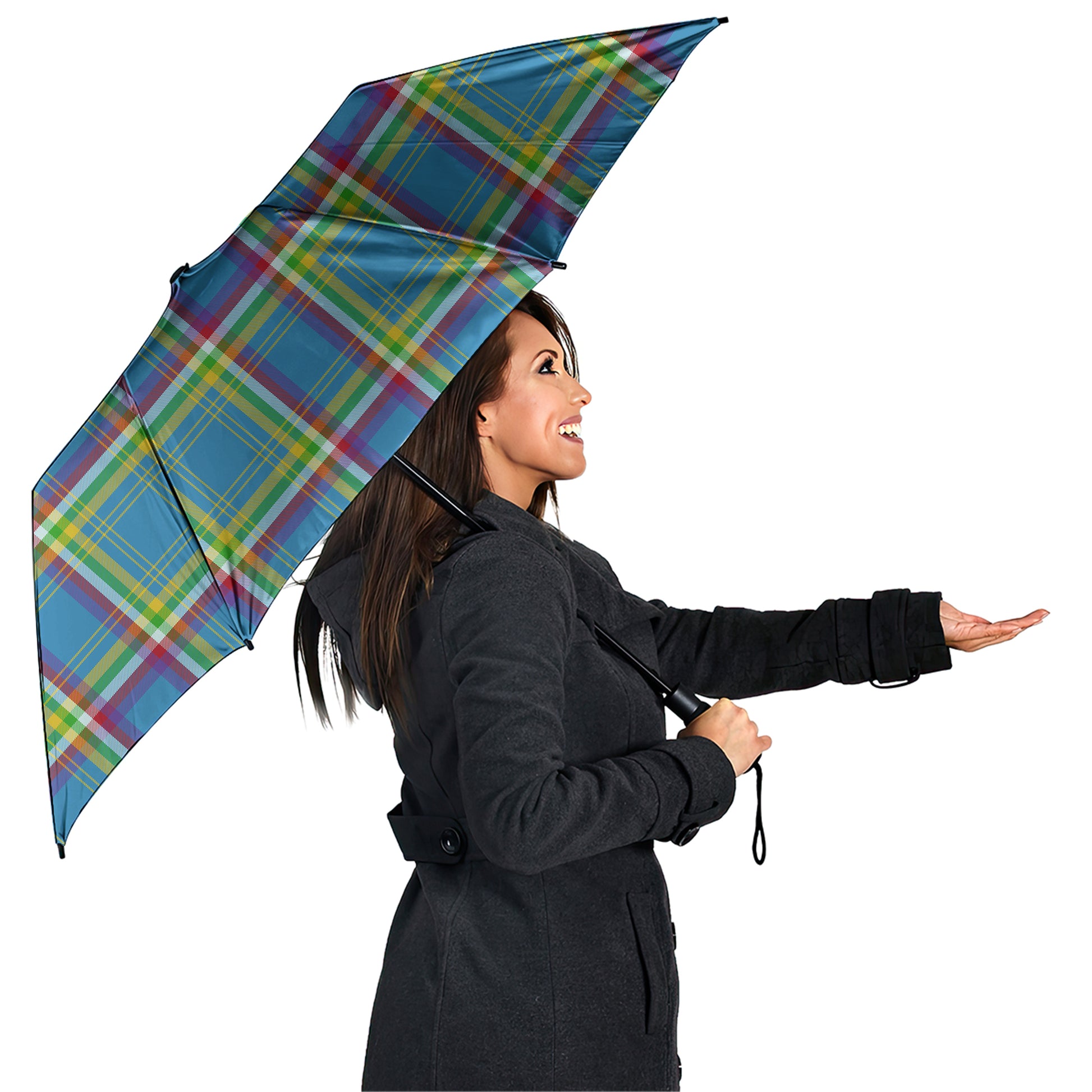 Yukon Territory Canada Tartan Umbrella - Tartanvibesclothing