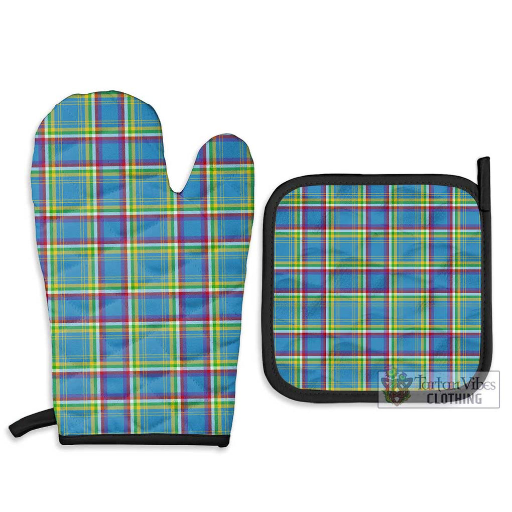 Yukon Territory Canada Tartan Combo Oven Mitt & Pot-Holder Combo 1 Oven Mitt & 2 Pot-Holder Black - Tartan Vibes Clothing