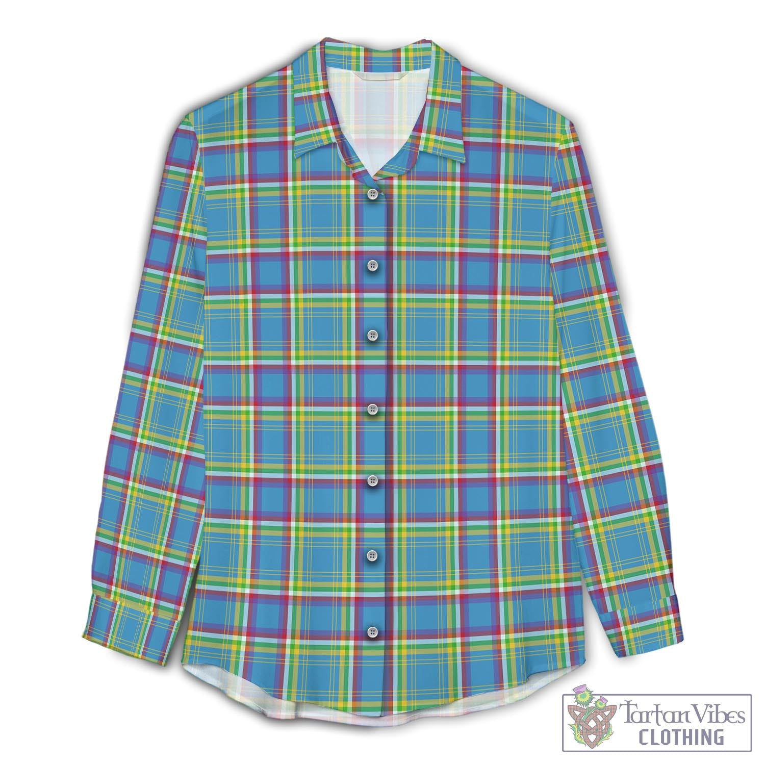 Yukon Territory Canada Tartan Womens Casual Shirt