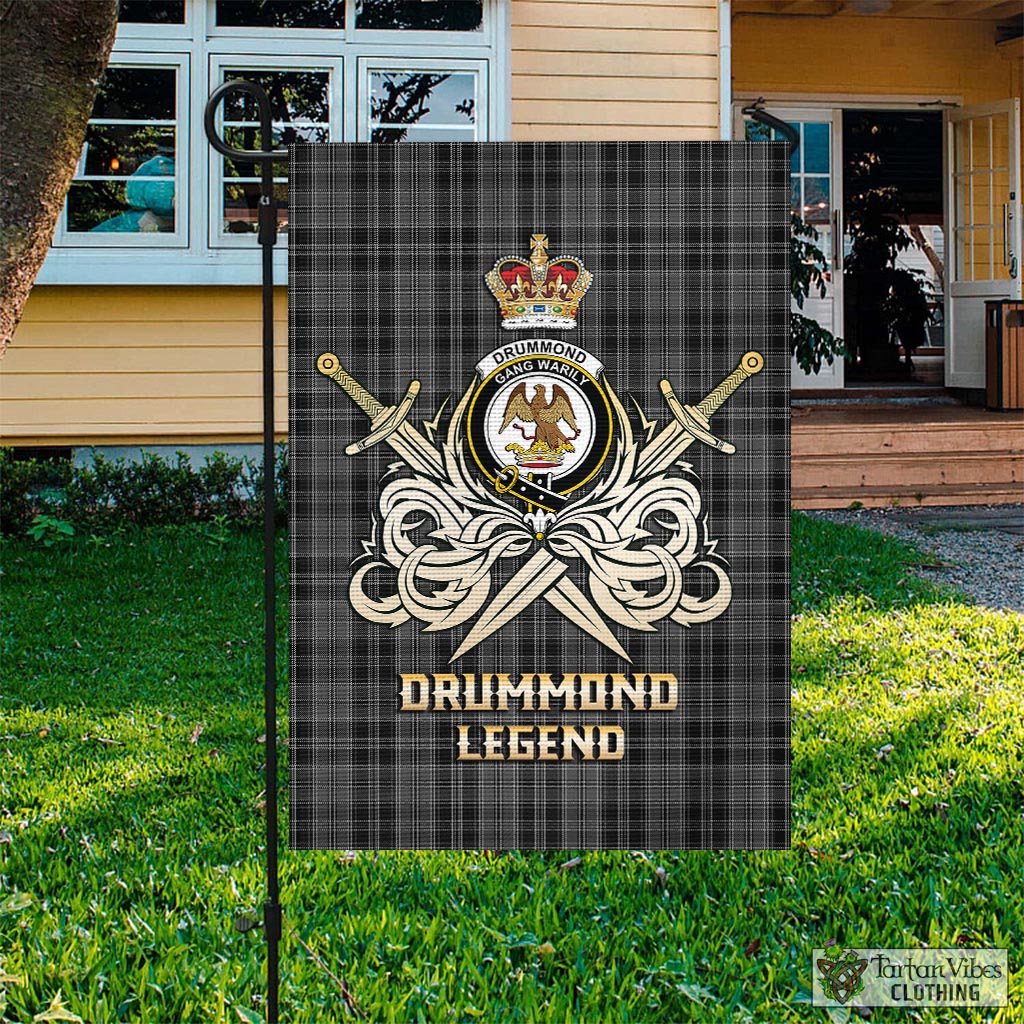 drummond-grey-tartan-flag-with-clan-crest-and-the-golden-sword-of-courageous-legacy