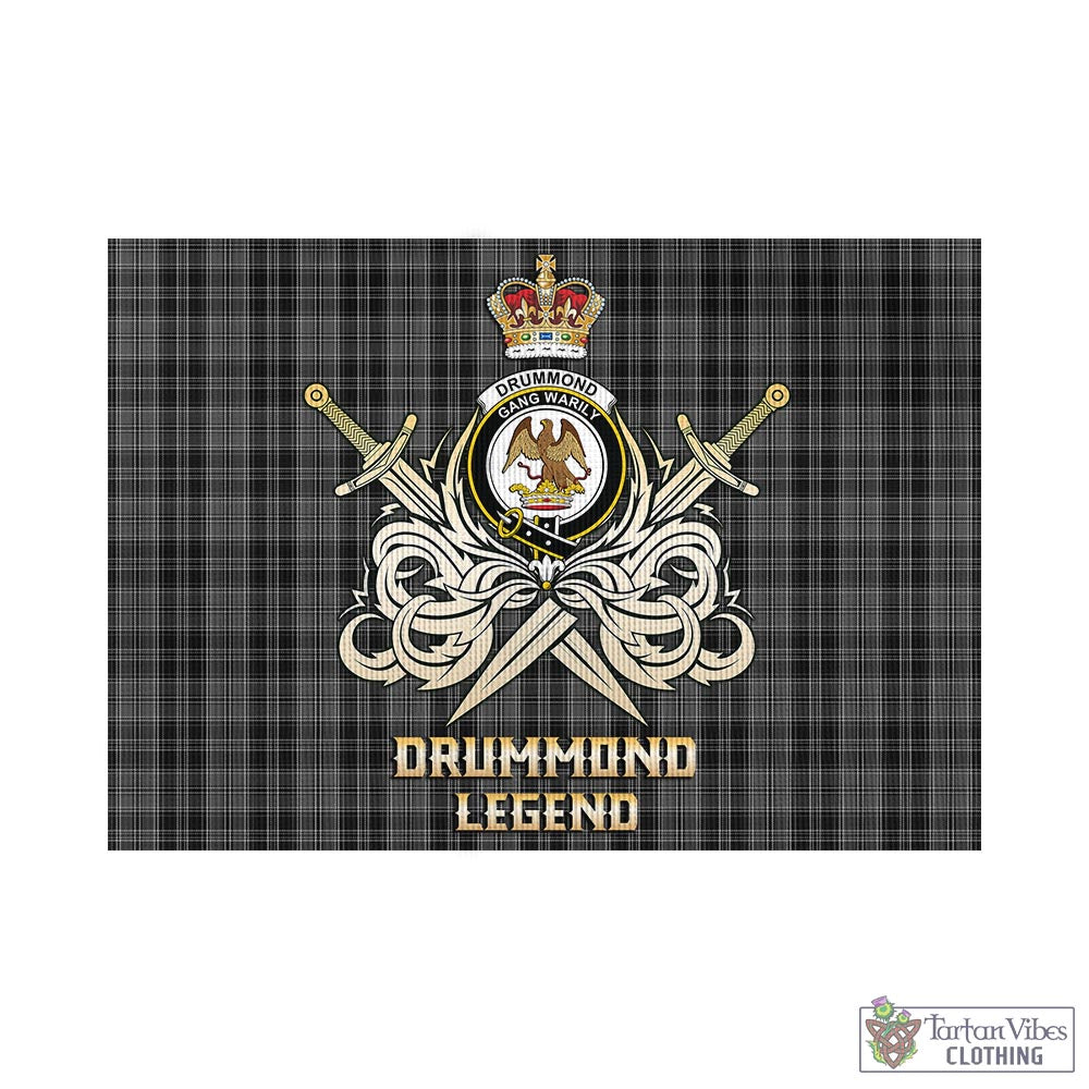 drummond-grey-tartan-flag-with-clan-crest-and-the-golden-sword-of-courageous-legacy